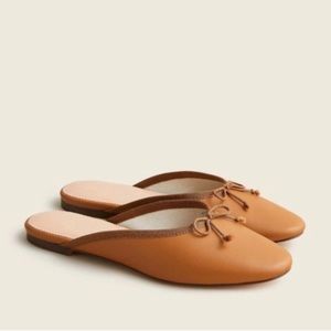 J.Crew Ballerina Mule Slides Camel Size 7.5